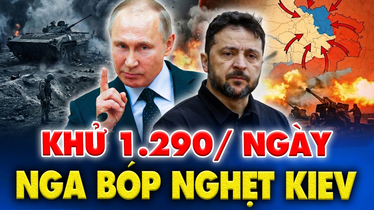 SỐC: 1.290 Binh Sĩ XÓA SỔ Trong 1 Ngày, Nga Bóp Nghẹt Mọi Hướng Khiến Ukraine Hết Đường Lùi.