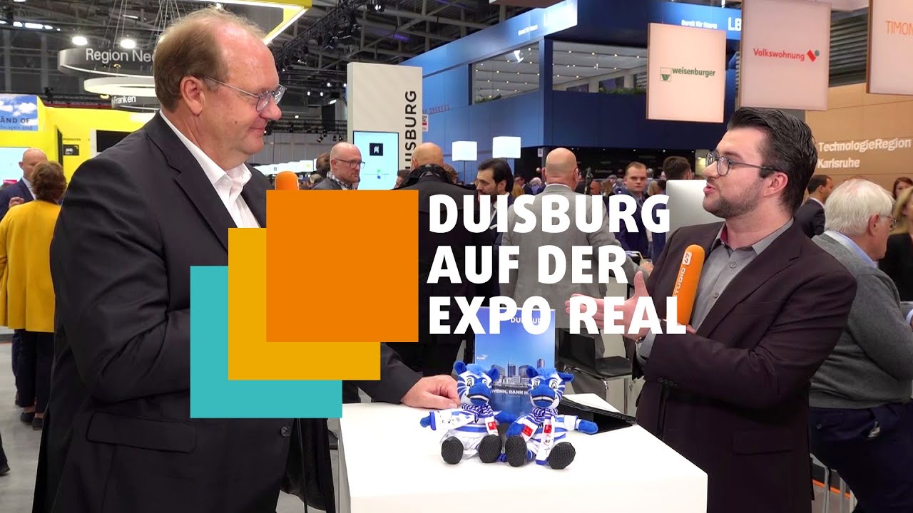 DUISBURG AUF DER EXPO REAL 2022 | INTERVIEW MIT BERND WORTMEYER | GESCH&Auml;FTSF&Uuml;HRER GEBAG