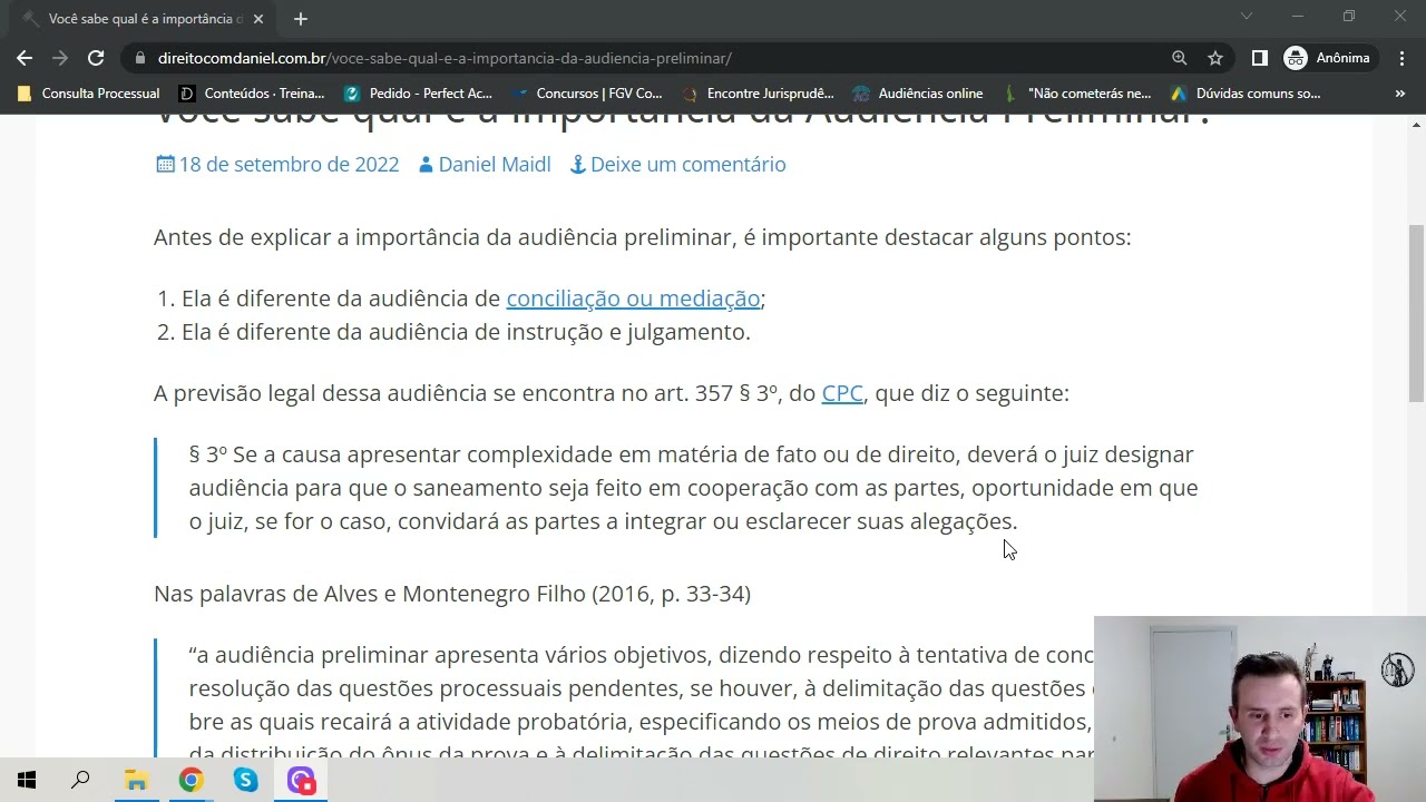 Você sabe qual é a importância da Audiência Preliminar?