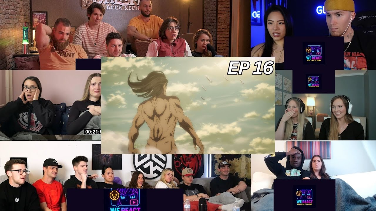 Attack on Titan Season 04 Episode 16 | Reaction Mashup #anime #attackontitan #animereactionmashup