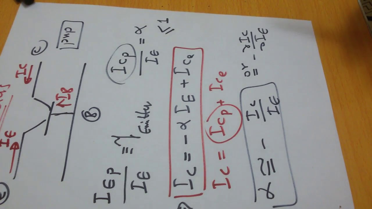 Transistor 17: BJT- important Parameters أهم البارمترات الواصفة لعمل الترانسستور