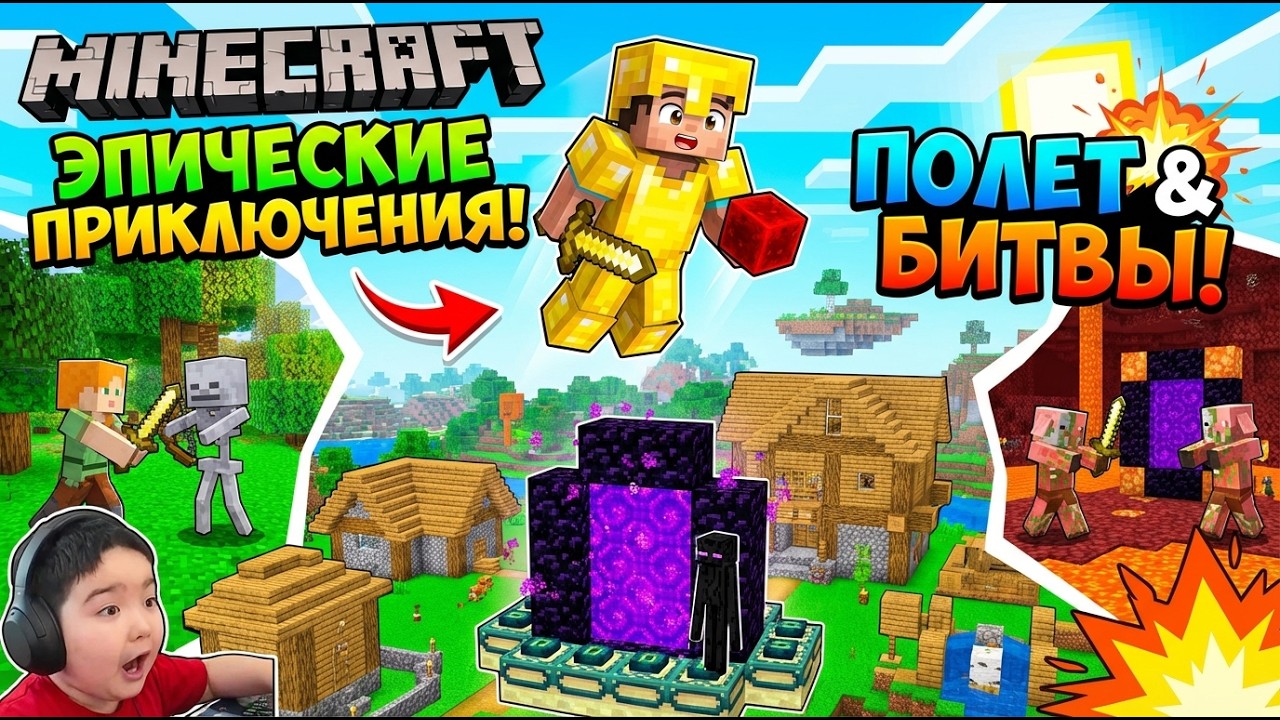 Alan и Minecraft | Гуляю, строю, летаю над миром!