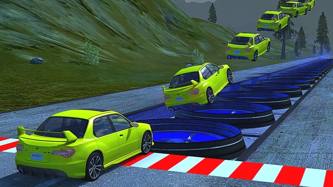 Cars & Trucks vs Sci-Fi Hover Platforms - BeamNG.drive