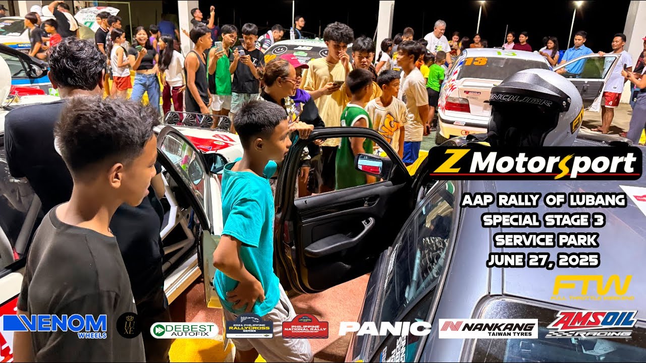 Late night pit stop magic. AAP Rally of Lubang. Special Stage 3 to service park