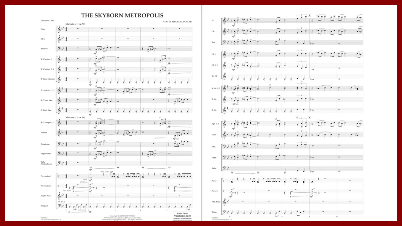 The Skyborn Metropolis by Ayatey Shabazz | Band Original