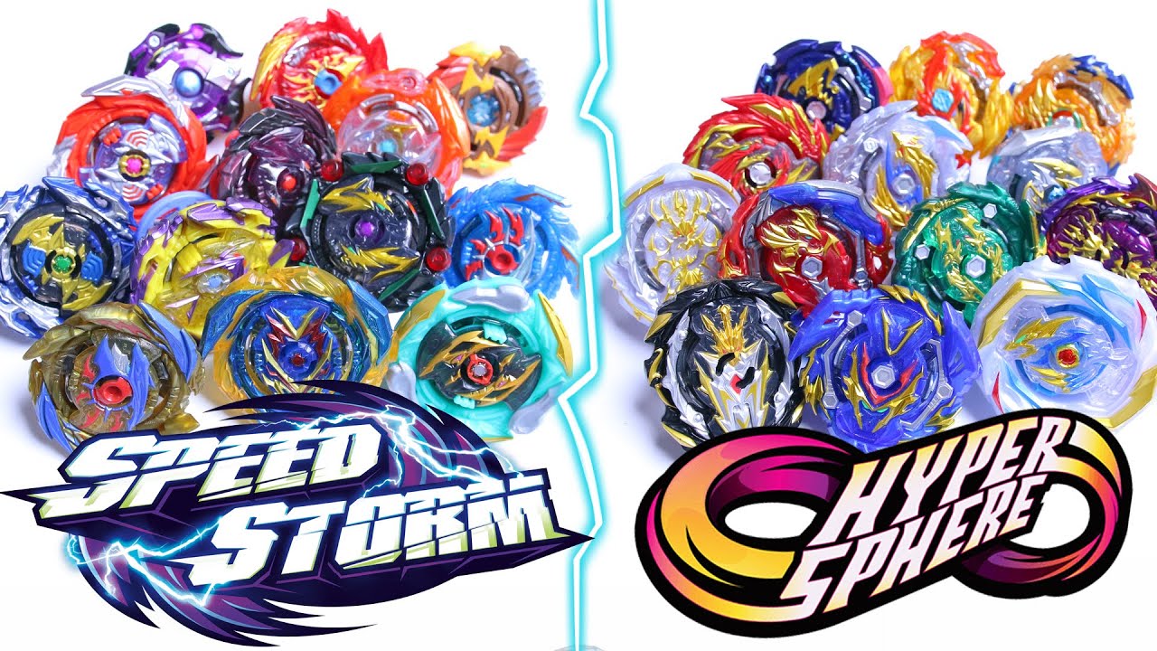 Hasbro Beyblade Marathon *HYPERSPHERE vs SPEED STORM* Beyblade Burst Rise vs Beyblade Burst Surge
