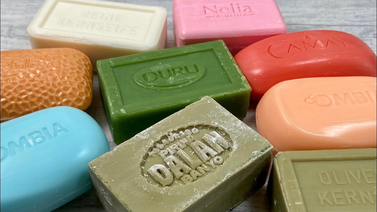 Soap cutting * ASMR soap * Relaxing sounds * Резка мыла * АСМР мыло