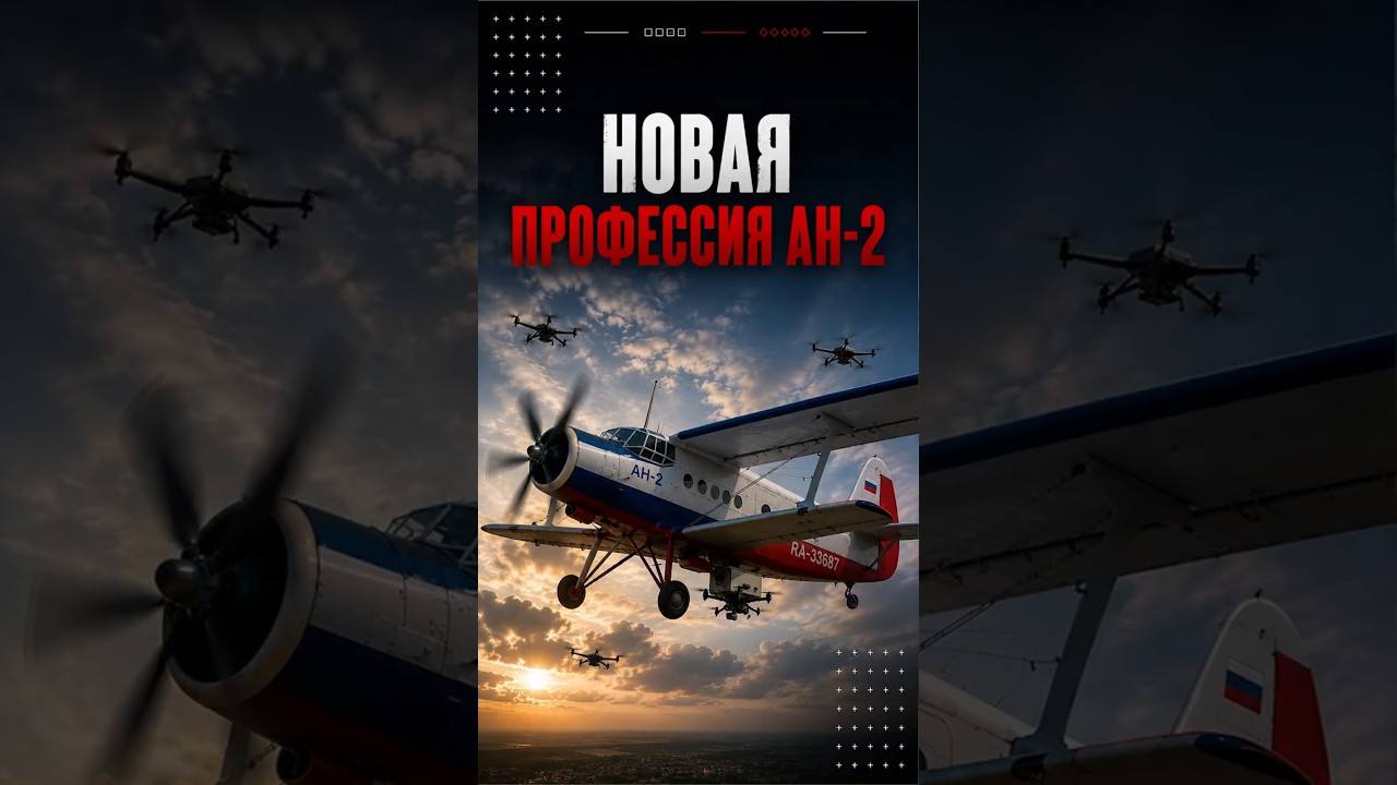 Ан-2 превратили в пункт управления БПЛА #беспилотник #дрон #бпла #самолет #авиация #пво #армия
