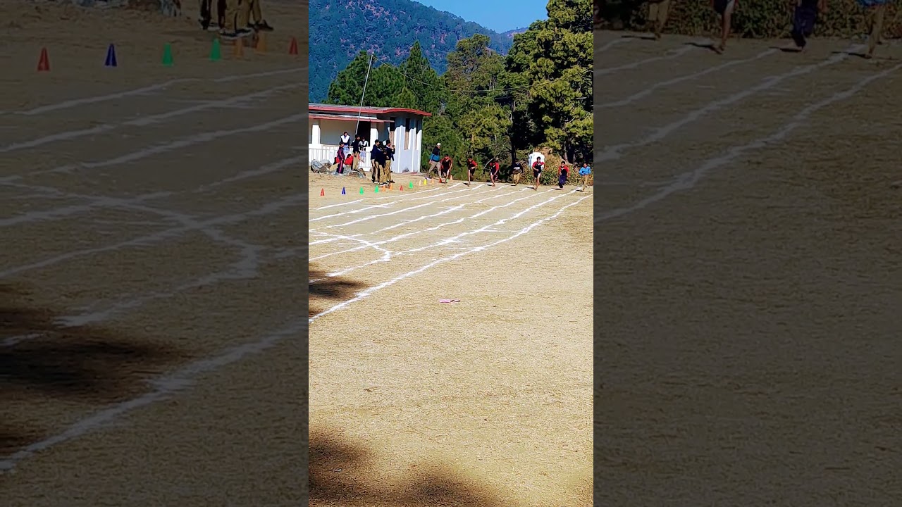 100 meter Run at School Level Sports Competition #schoollife #sports #schoolgame #khelmahakumbh2025
