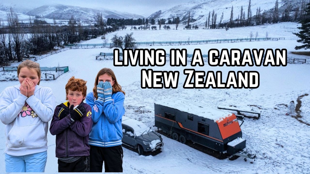 Epic Snow adventure in our caravan | St Bathans