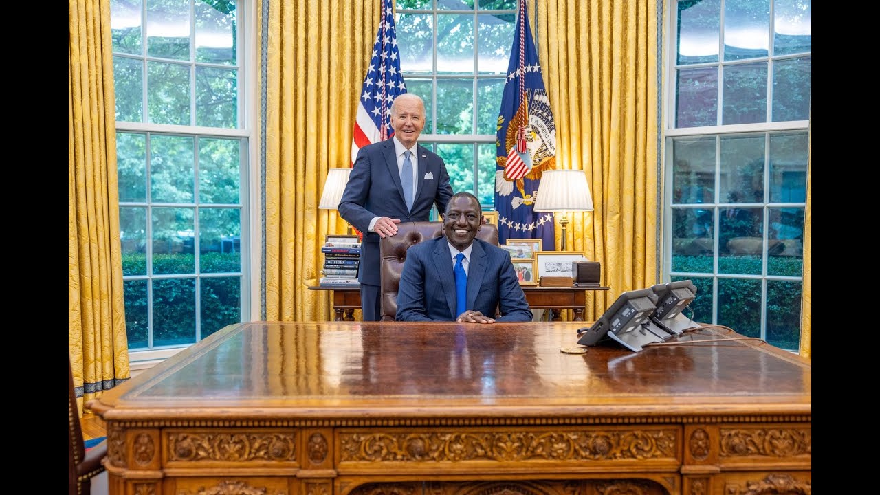 US State Visit: President Ruto at the Oval Office with President Biden, White House, Washington DC