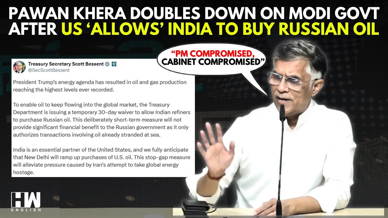 'India has Become A Puppet Of US & Israel': Pawan Khera After US 'Allows' India To Buy Russian Oil