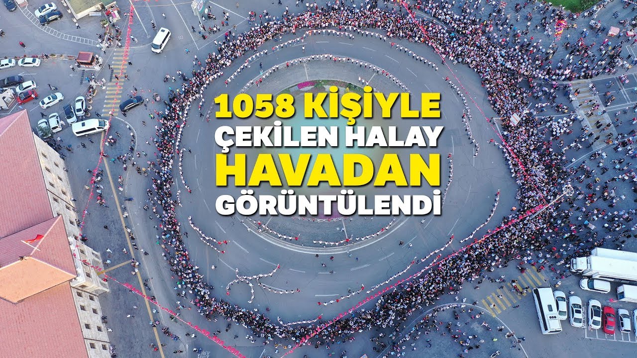 “Gardaşlık Festivalinde” 1058 Kişi Aynı Anda Halay Çekti