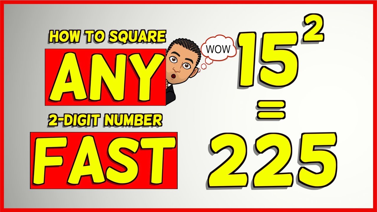 How to square any 2 digit number FAST (what your teacher didn't tell you)