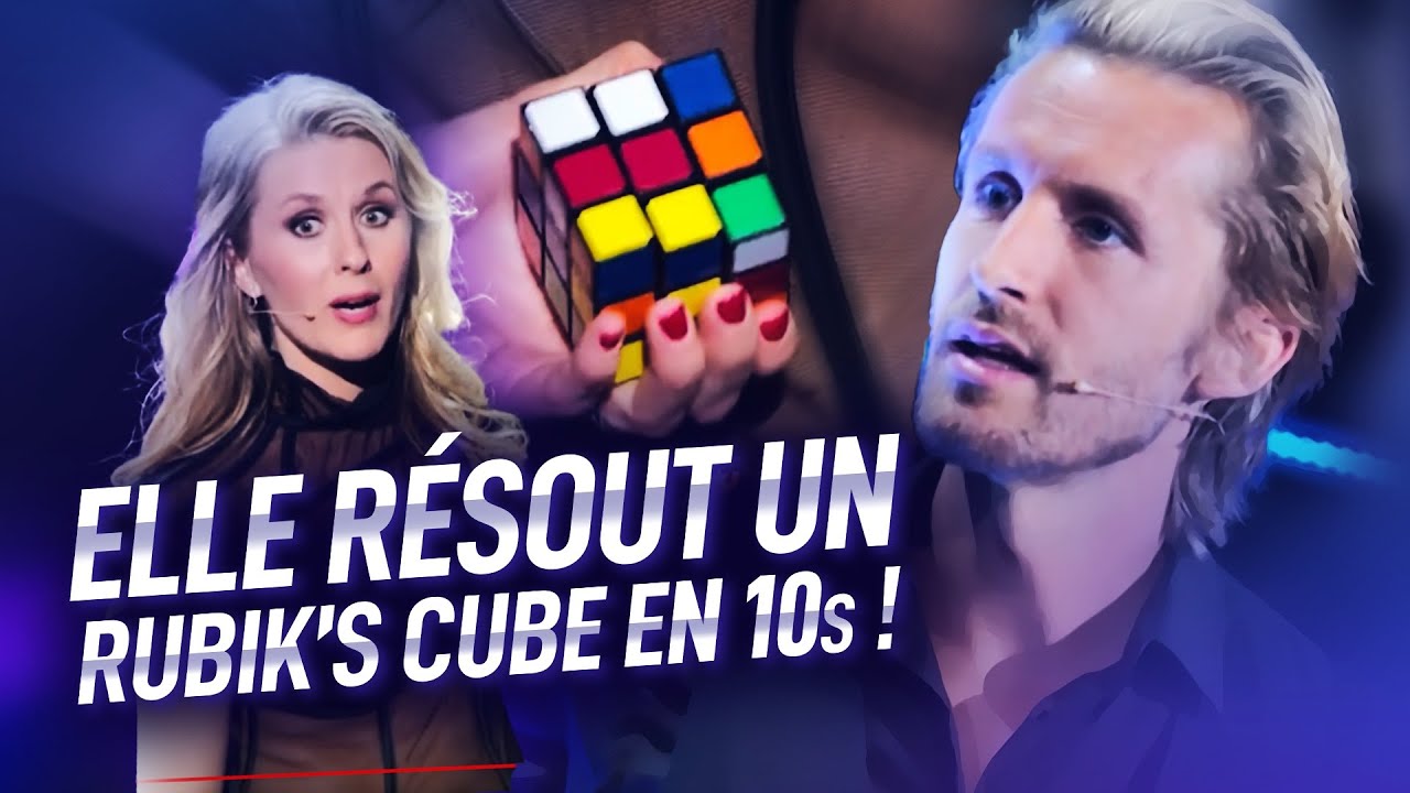 Elle résout un Rubik's Cube en moins de 10sec dans son dos !