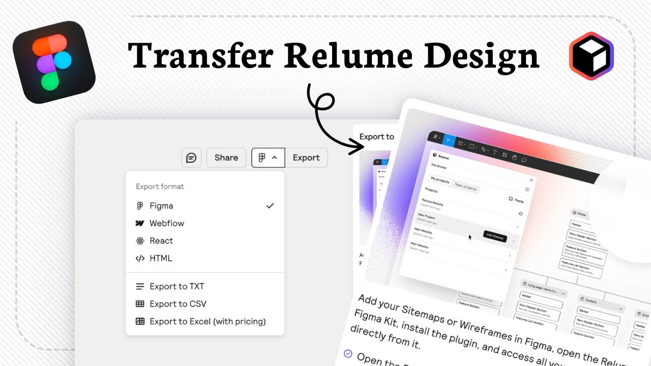 How to export Relume to Figma (Move Assets)