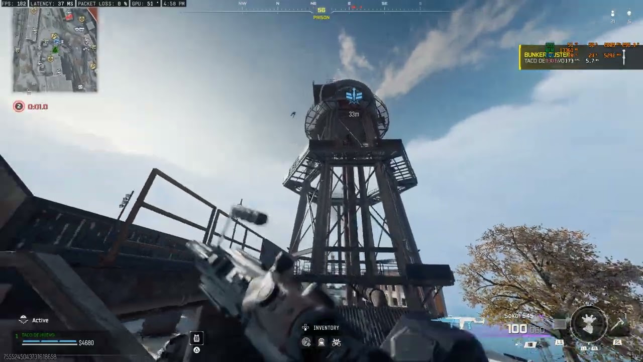 Warzone Snow Rebirth RTX 4090 Ultra Settings Fps test