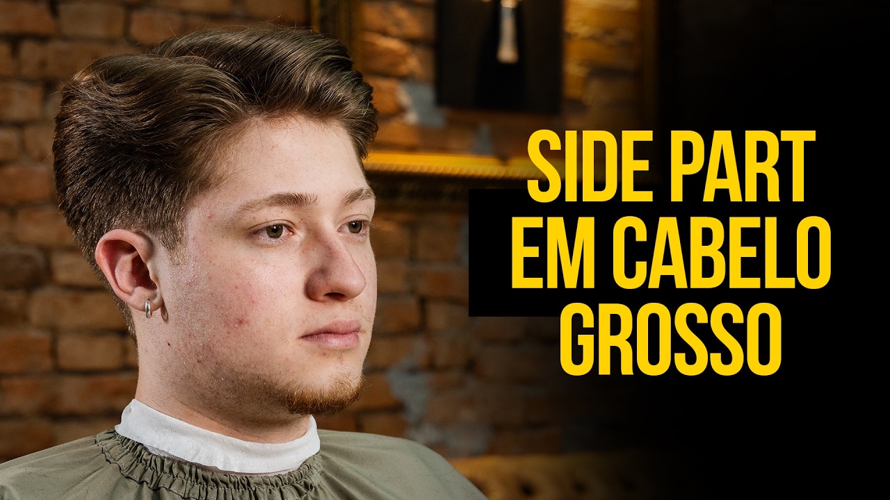SIDE PART moderno: corrigindo fios rebeldes + encaixe perfeito