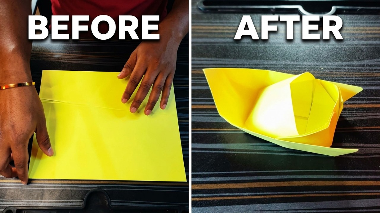 Amazing Paper Boat Making Process | Easy DIY Craft for Kids