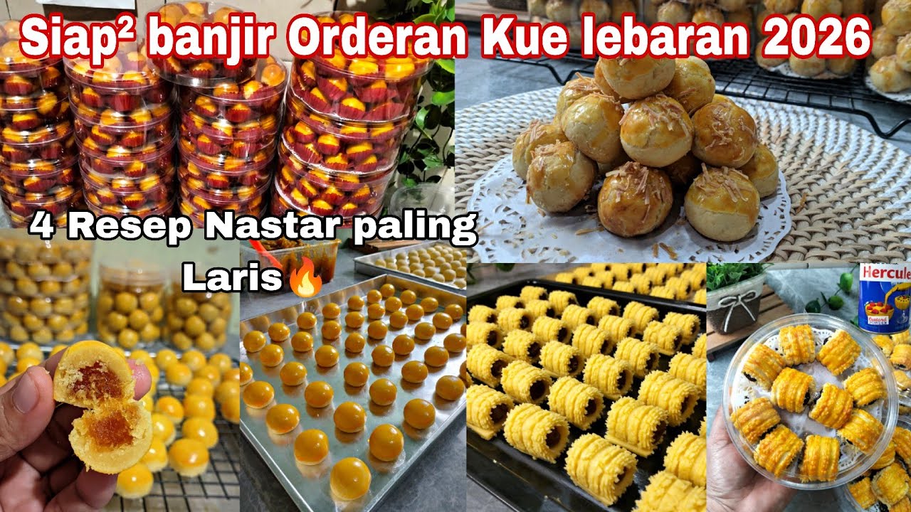 OPEN PO DARI SEKARANG ‼️4 RESEP NASTAR BEST SELLER TIAP TAHUN || KUE KERING LEBARAN 2026