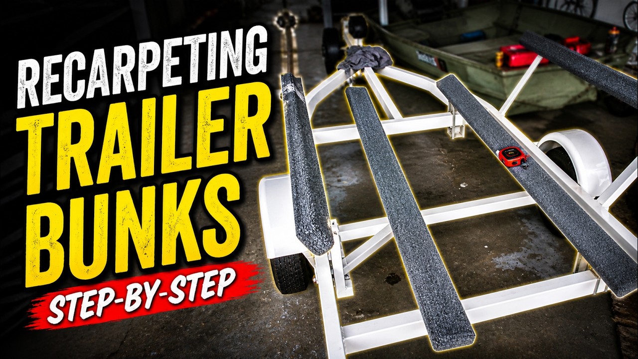 Recarpeting Trailer Bunks on the 1448 Jon Boat Build! | Ep. 5