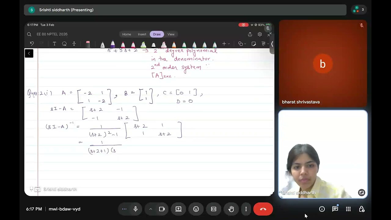 Week 2: Conversion of transfer to state space, canonical state space representations