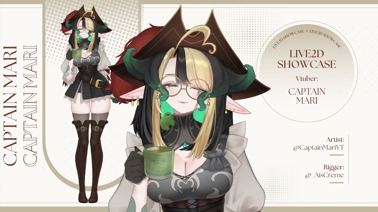 Captain Mari ✧ Live2D Showcase