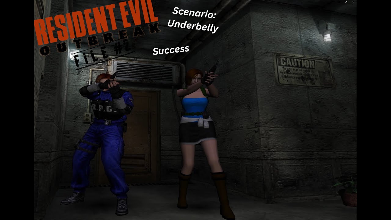 These Damn Bugs Can All Die - Resident Evil Outbreak File #2 Scenario: Underbelly (Success Attempt)