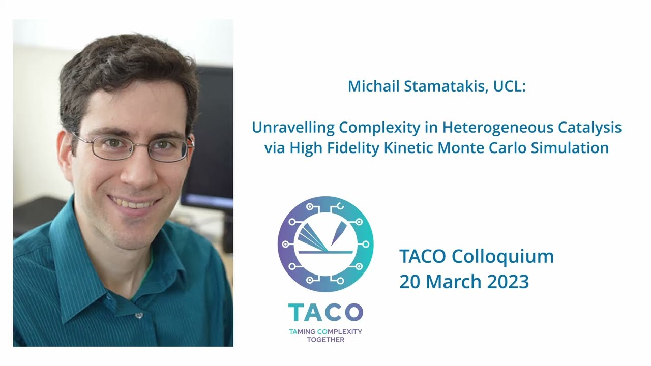 Michail Stamatakis: Complexity in Heterogeneous Catalysis and Kinetic Monte Carlo Simulation