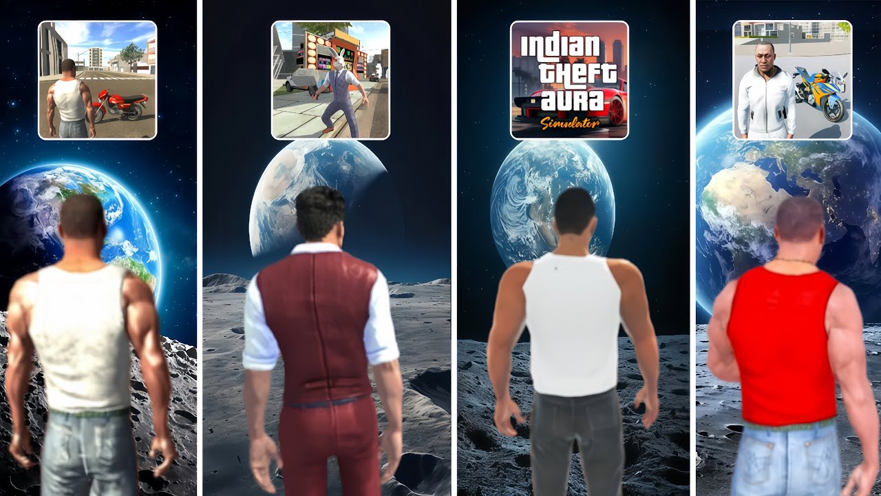 Jumping From Space 🚀 in All Indian GTA Games 😱
