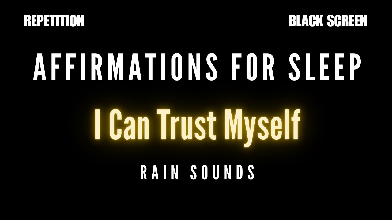 Calming Affirmations For Deep SLEEP - Rain Sounds
