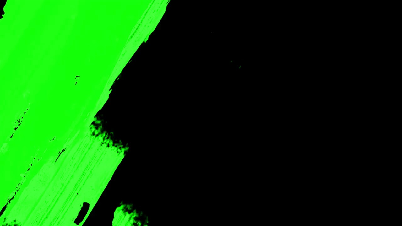 Переходы для видеомонтажа Переход кисточкой на зелёном фоне Transition with a brush Green Screen