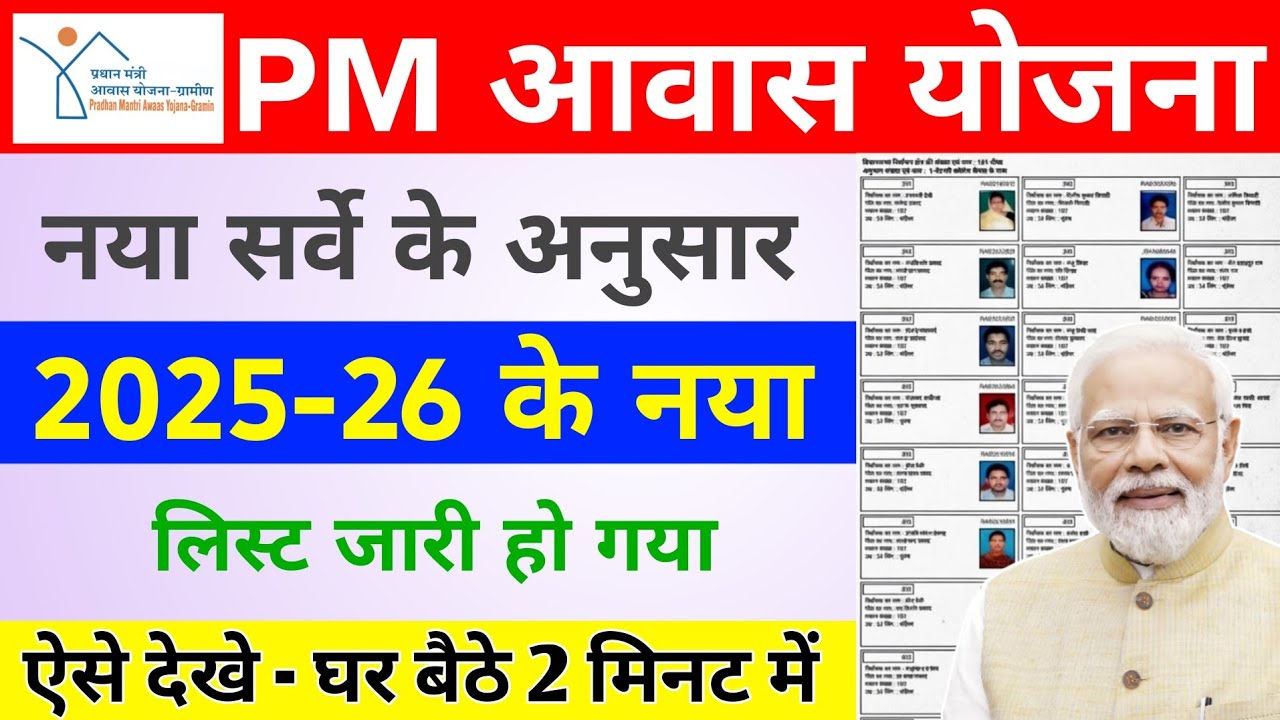 ‎pm awas yojana gramin apply online || PM Awas Yojana New List 2025-26 || PM Aawas Yojana New List