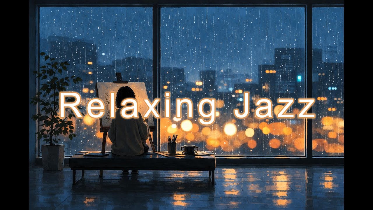 【落ち着くジャズ音楽｜癒しの音楽】Rainy Art Gallery 　Minimalist Sketching Jazz Lo-fi