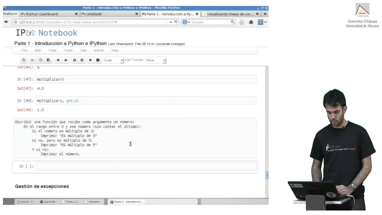 Introducción a Python e IPython - Parte 1.4 - Curso Python para científicos e ingenieros