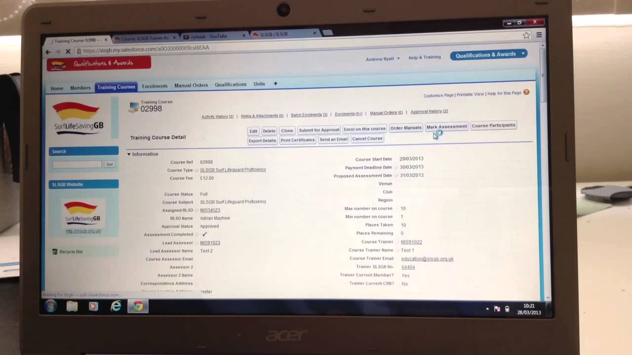 MIS Tutorial - printing a certificate