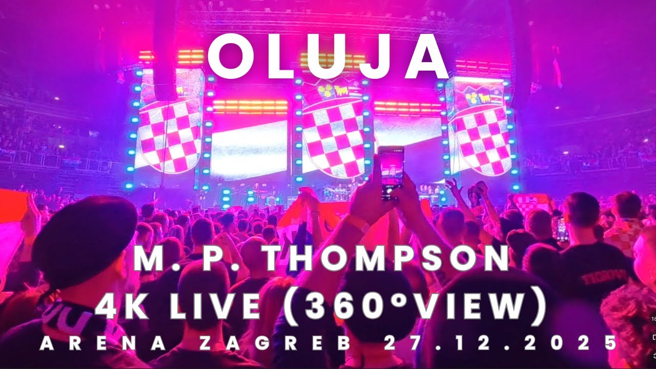 Oluja - Thompson 4K Uživo 27.12.2025 Arena Zagreb (360° VIEW)