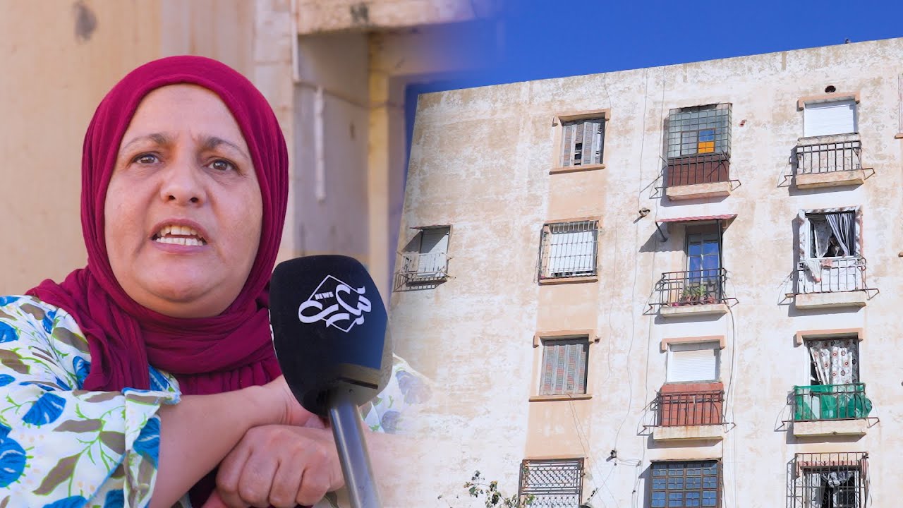 ظهور تشققات بإحدى عمارات 50 سكن المعروفة ب تيتانيك