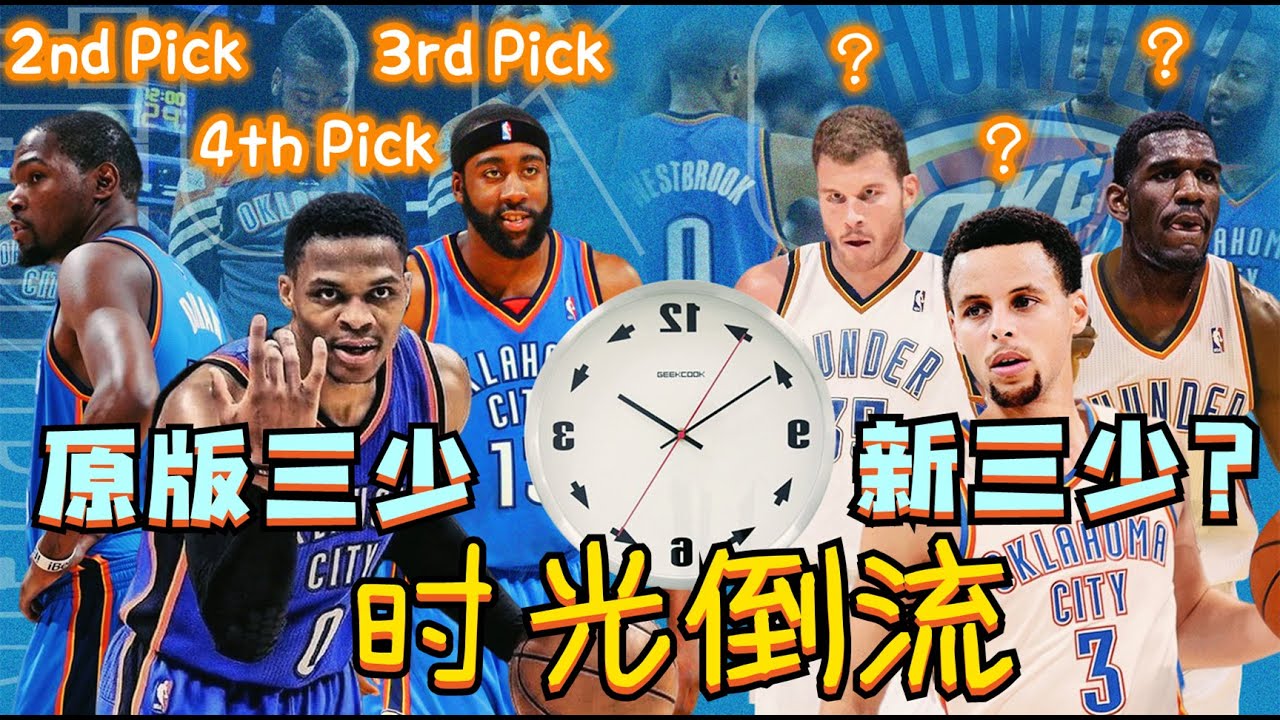 全程劇本爆炸！我讓雷霆回到2007年重新選秀，新三少實力如何？NBA2K22-MYNBA【粵語中字】