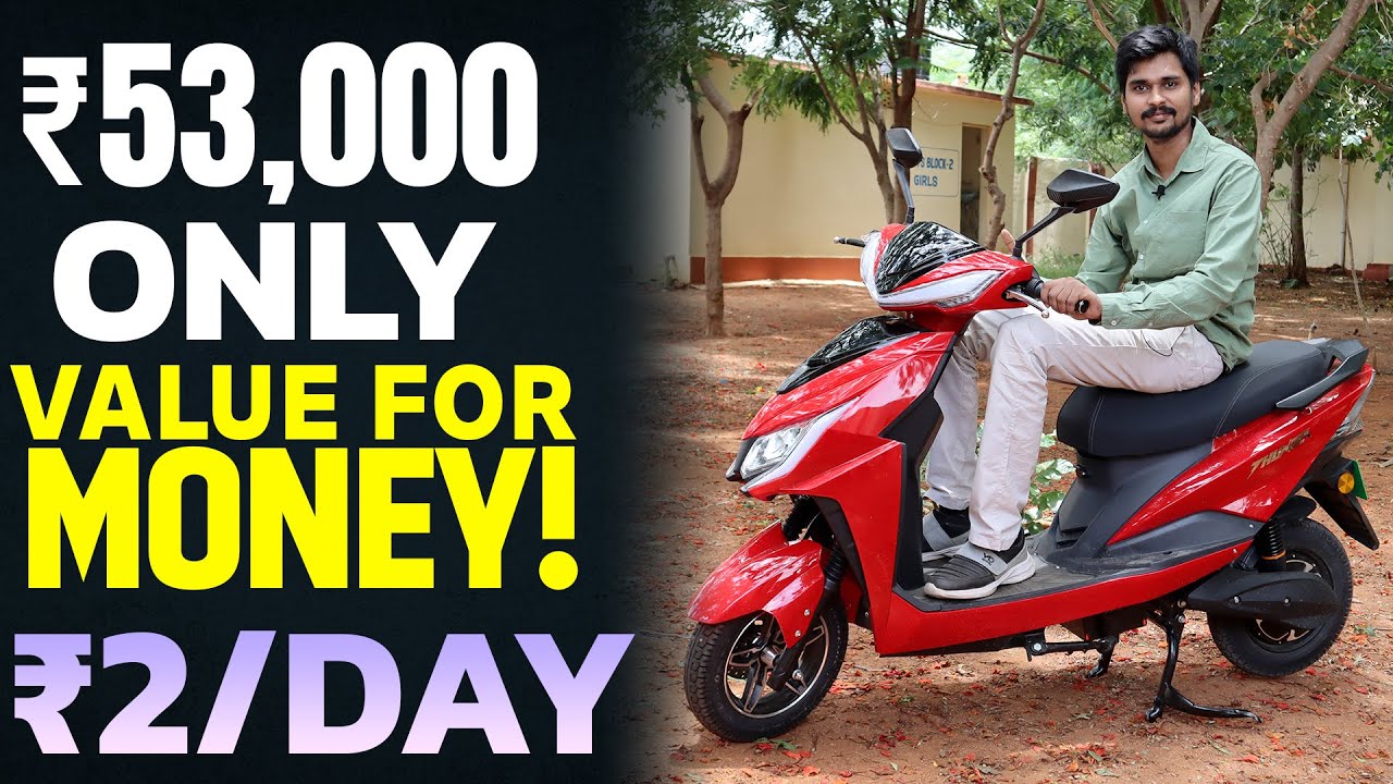 Cheapest Electric Scooter in India - Thunder Ride Review - EV Bro