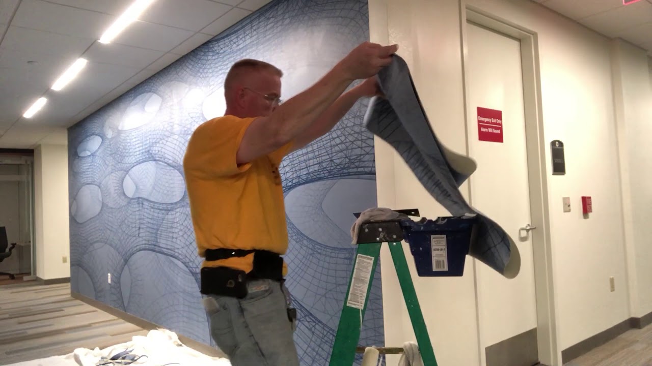 INSTALLATION OF A COMMERCIAL MURAL PART I