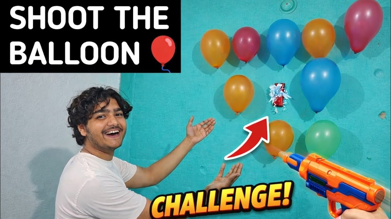 Shoot the Balloon Challenge💥|Winner Get prize🏆 (VLOG 30)|@PrinceVlogss31 