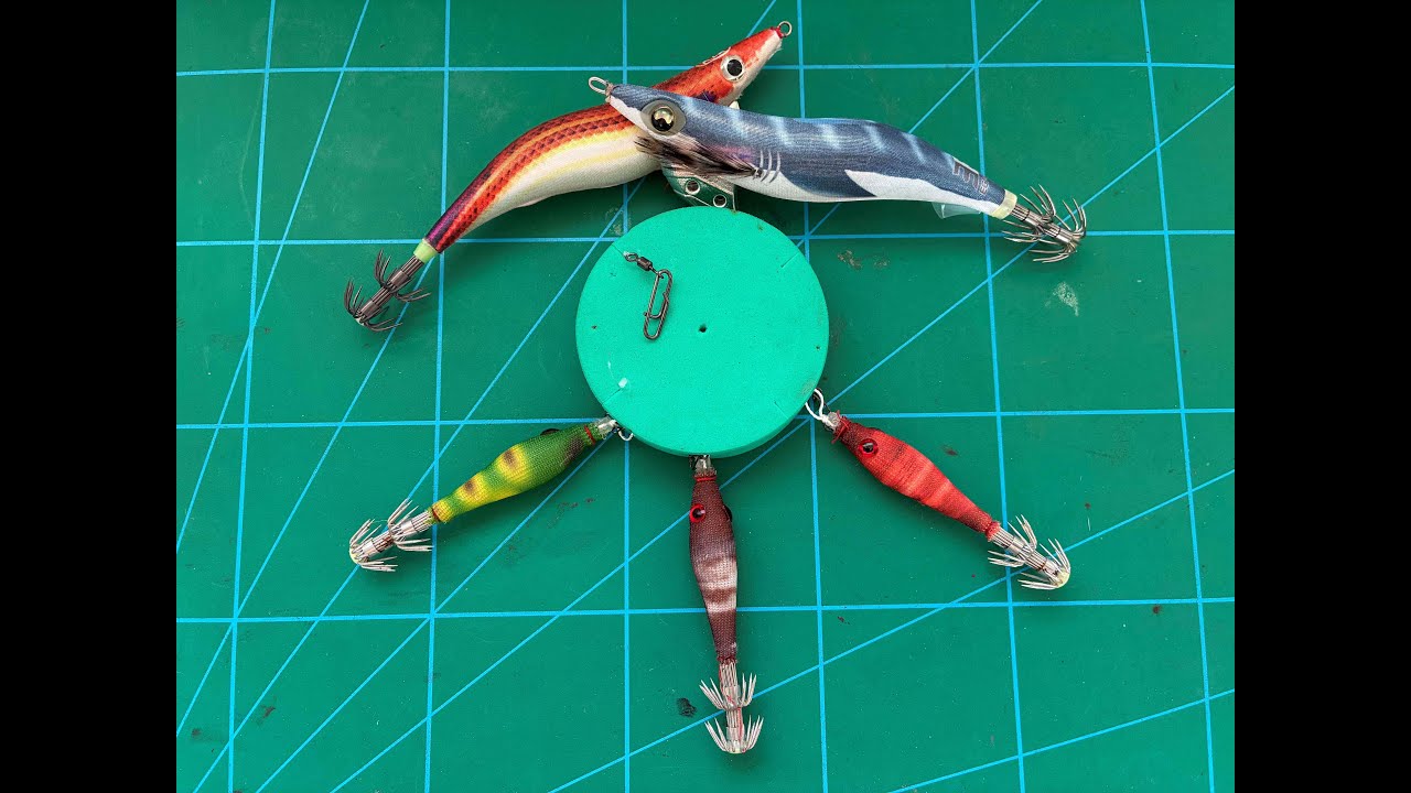 Montaje o aparejo para la pesca del calamar