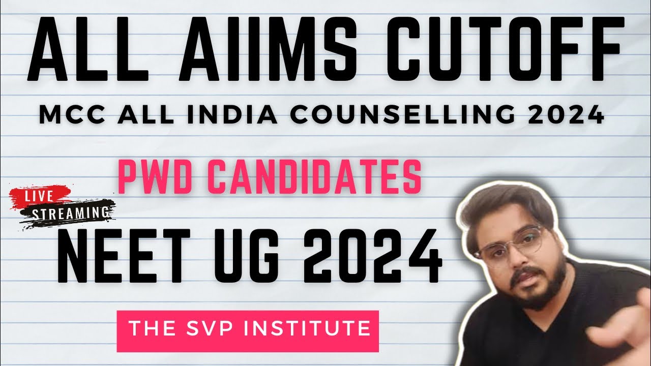 AIIMS MBBS Cutoff PWD Candidates Neet 2024 All AIIMS All Categories Pwd Gen Ews Obc St Sc #neet2025