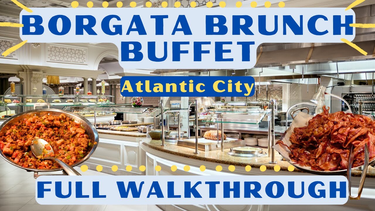 Шведский стол в ресторане Borgata BRUNCH | ПОЛНОЕ пошаговое руководство с комментариями | ВЫХОДНО...
