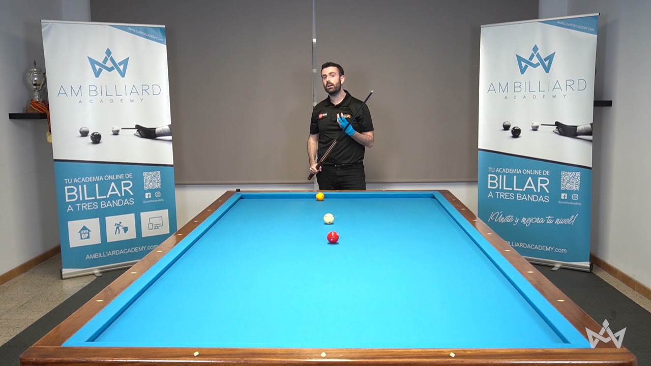 Apertura de 4 diamantes con 1/4 de bola - Aprende a jugar a billar a tres bandas como un PRO