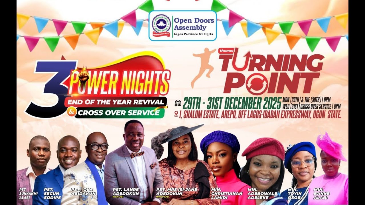 END OF THE YEAR POWER NIGHTS | DAY 1 | OPEN DOORS ASSEMBLY LP 51 HQ | 29TH DEC 2025