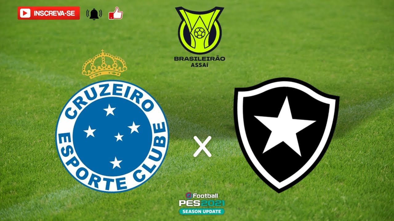 CRUZEIRO x BOTAFOGO | Campeonato Brasileiro 2023 (RODADA 18) | PES 2021 Patch BMPES 9.99