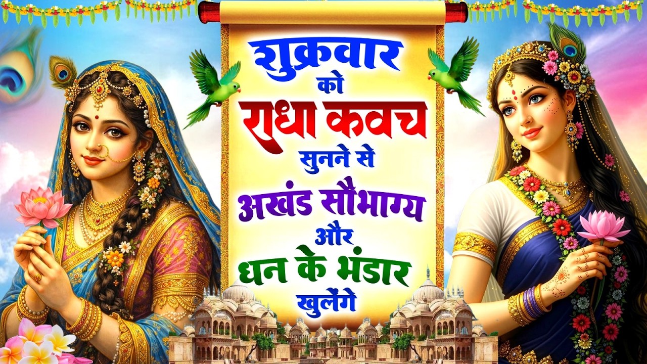 शुक्रवार को #राधा कवच सुनने से अखंड सौभाग्य और धन के भंडार खुलेंगे~Radha Kavach | Radha Bhajan
