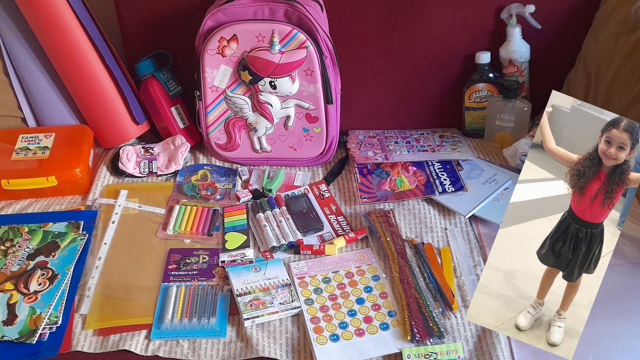 مشتريات السبلايز ل فريده حاجات عمليه و كيوت || اول سنه مدرسه school supplies 🩷🎀